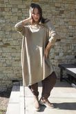 Skarsgard Asymmetric Knit Tunic Camel /24=